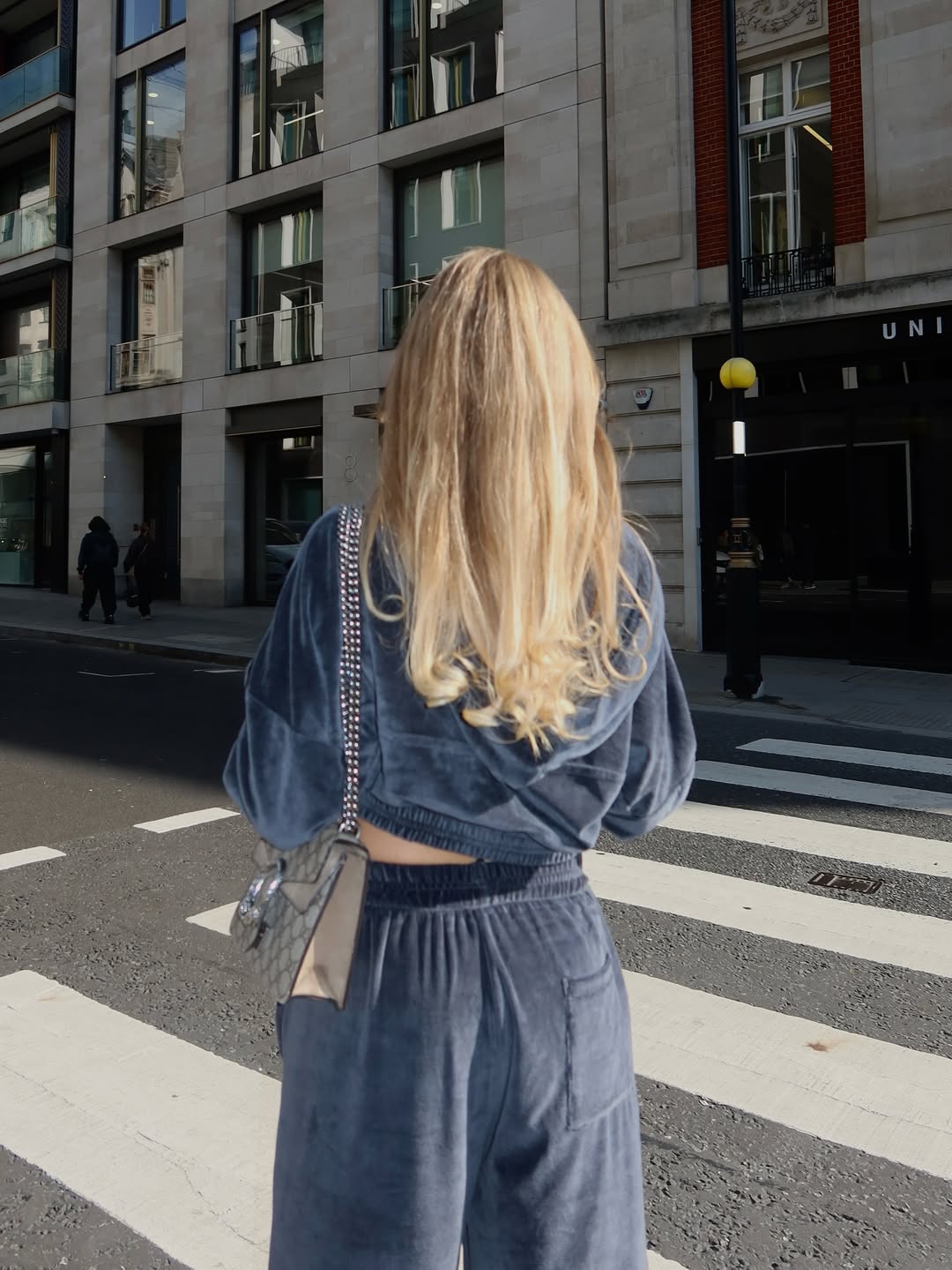 Graphite Cropp Hoodie and Straight-Cut Trousers