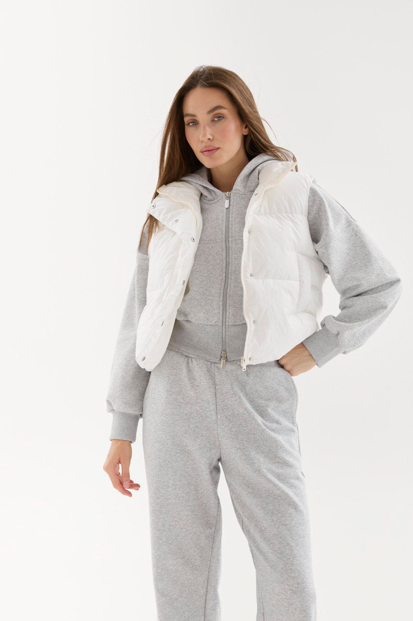 Waterproof Puffer Vest (Sizes XS–L) (White)