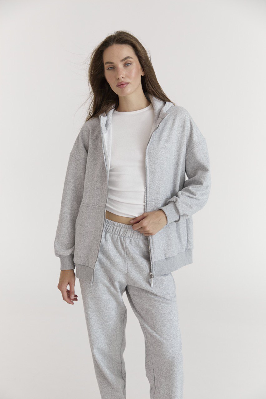 Three-Thread Combed Cotton Tracksuit (100% Cotton, XS–XL)