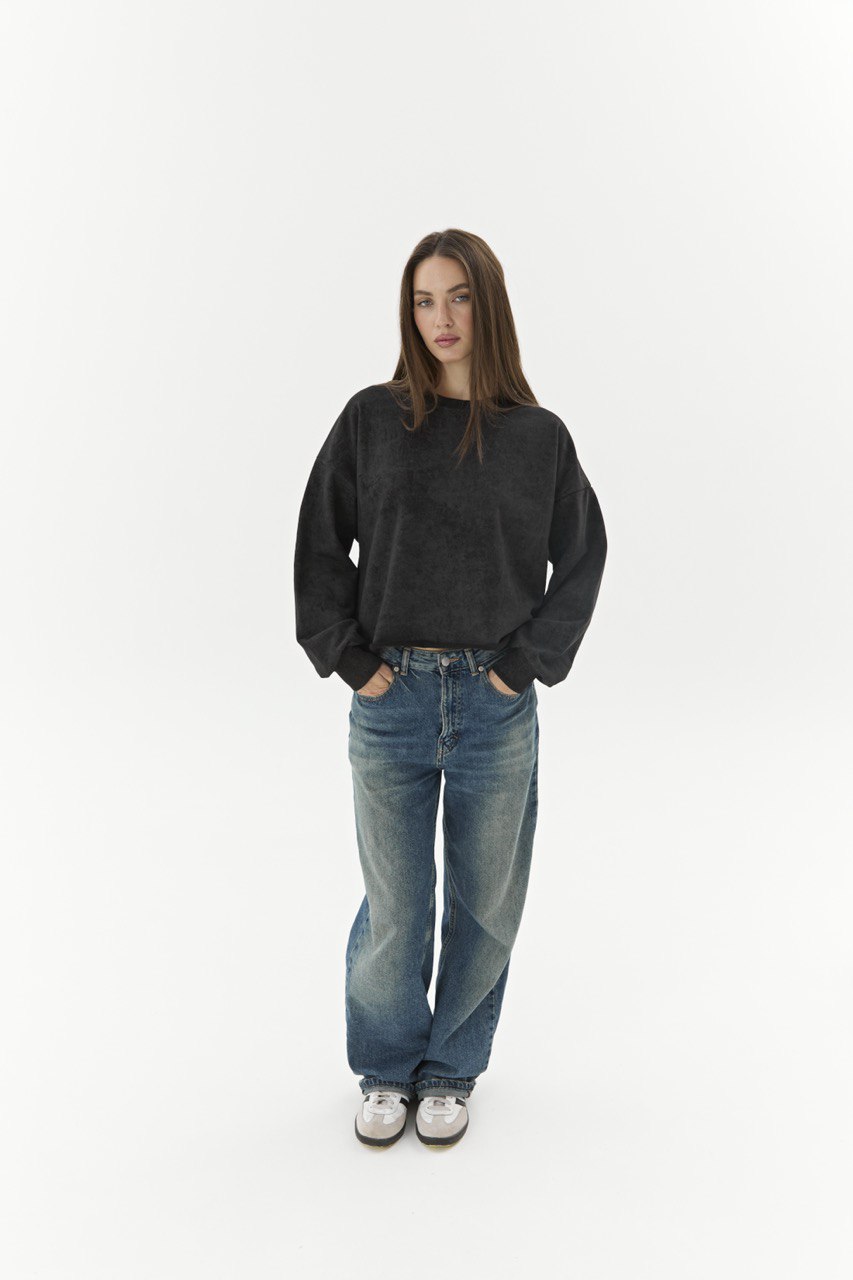 Premium Three-Thread Combed Cotton Sweatshirt (100% Cotton, XS–L)