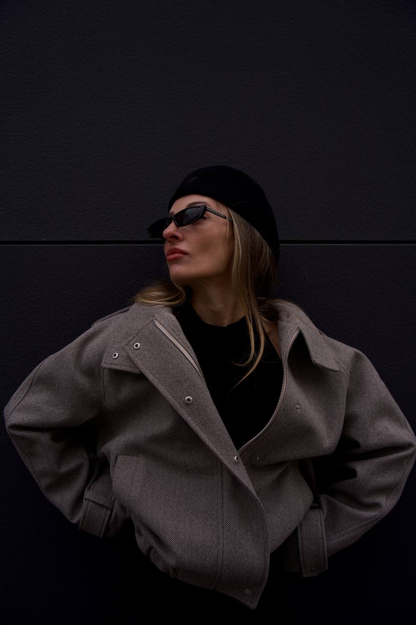 Chocolate Bomber Jacket