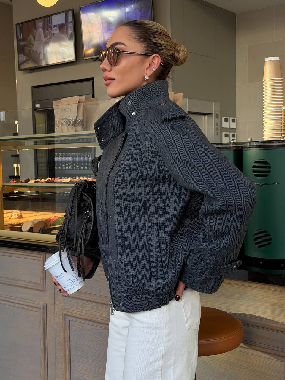 Graphite Bomber Jacket